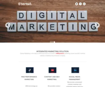 Eternalmk.com(Professional Global Digital Marketing Website) Screenshot