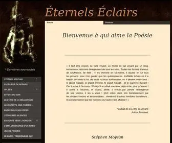 Eternels-Eclairs.fr(Poésie) Screenshot