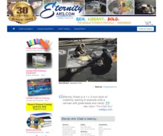 Eternityarts.com(Chalk Art Training and Supplies for Street Painting and Gospel Artists) Screenshot