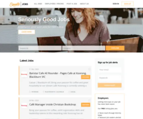 Eternityjobs.com.au(Eternity jobs) Screenshot