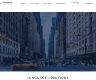 Eterpreting.com(Translation & Interpreting Services) Screenshot