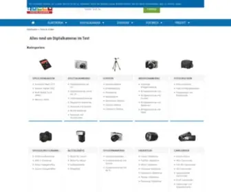 Etest-Digitalkamera.de(Digitalkameras im Vergleich und Test bei eTest) Screenshot