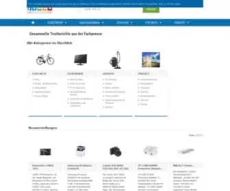Etest.de(Bei eTest finden Sie Testberichte aus der Fachpresse zu über 45.000 Produkten aus den Kategorien) Screenshot