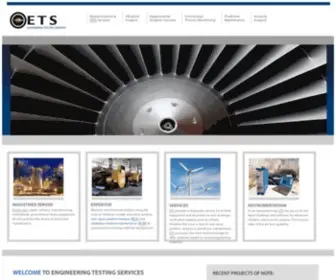 Etestinc.com(Predictive maintenance and condition monitoring services) Screenshot