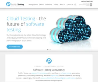 Etesting.com(Prolifics Testing) Screenshot
