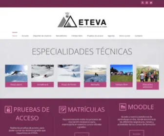 Eteva.org(Escòla de Tecnics Esportius Val d'Aran) Screenshot