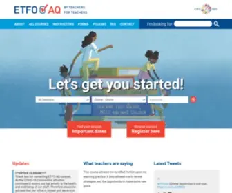 Etfo-AQ.ca(By Educators) Screenshot