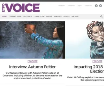 Etfovoice.ca(ETFO Voice) Screenshot