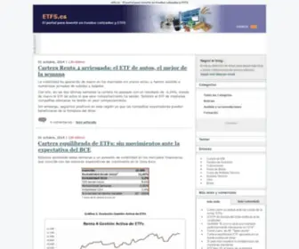 ETFS.es(El portal para invertir en Fondos cotizados y ETFS) Screenshot