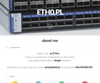 ETH0.pl(Feel free to contact me by e) Screenshot