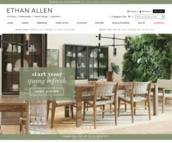 Ethanallen.com(Custom Furniture) Screenshot