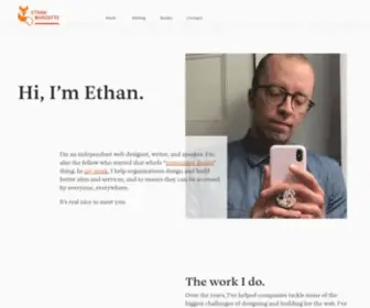 Ethanmarcotte.com(Ethan Marcotte’s website) Screenshot