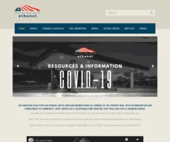 Ethanol.org(American Coalition for Ethanol) Screenshot