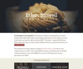 Ethanstowellrestaurants.com(Ethan Stowell Restaurants) Screenshot