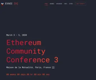 ETHCC.io(Ethereum community conferences & workshops) Screenshot