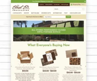 Ethelm.com(Ethel M Chocolates Premium Chocolate Gifts) Screenshot