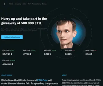 Ether-Now.org(Ethereum Giveaway 2022) Screenshot