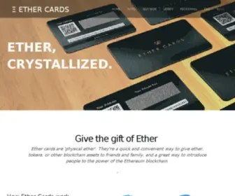 Ether.cards(The EtherCards platform) Screenshot