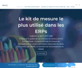 Ethera-Labs.com(Analyse et amélioration de la qualité de l'air intérieur) Screenshot