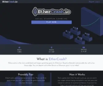 Ethercrash.io(ethercrash) Screenshot