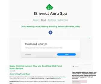 Etherealauraspa.com(Ethereal Aura Spa) Screenshot