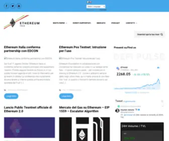 Ethereum-Italia.it(Ethereum Italia) Screenshot