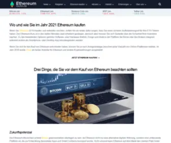 Ethereum-Kaufen.de(Ethereum kaufen) Screenshot