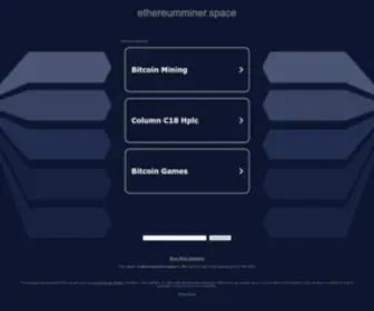 Ethereumminer.space(Ethereumminer space) Screenshot