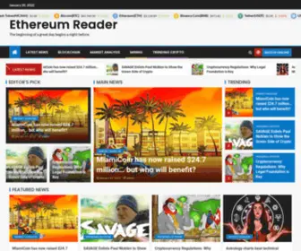 Ethereumreader.com(Ethereum Reader) Screenshot