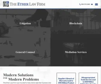 Etherlawfirm.com(The Ether Law Firm) Screenshot