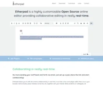 Etherpad.com(Etherpad) Screenshot