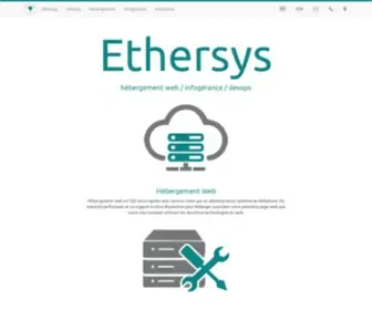 Ethersys.fr(Hébergement web) Screenshot