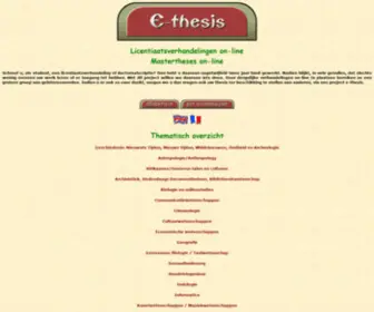 Ethesis.net(Masterproeven online) Screenshot