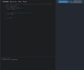 Ethfiddle.com(Solidity IDE in the Browser) Screenshot