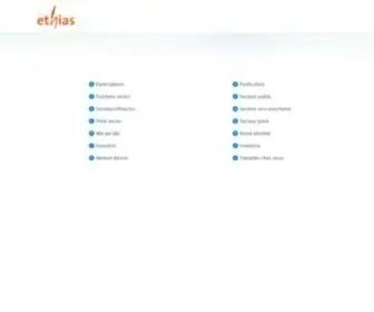 Ethias.be(Choisissez votre langue) Screenshot