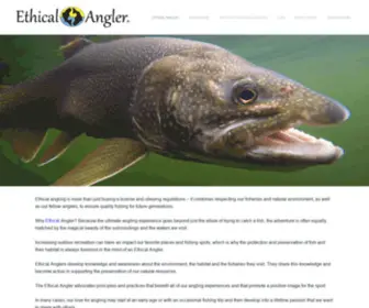 Ethicalangler.com(Ethical Angler’s mission) Screenshot