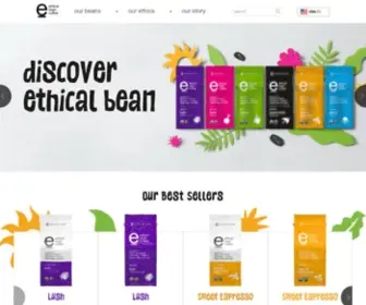Ethicalbean.com(Ethical bean US) Screenshot