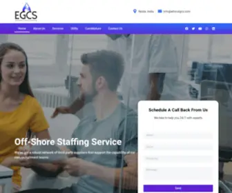 Ethicalgcs.com(Recruitment Process Outsourcing Service Provider) Screenshot