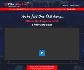 Ethicalhackinglive.com(EthicalHackingLive 2020) Screenshot