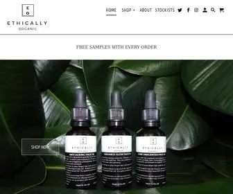 Ethicallyorganic.com(Our ethos) Screenshot