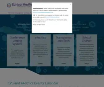 Ethicalmedtech.eu(MedTech Europe compliance portal) Screenshot