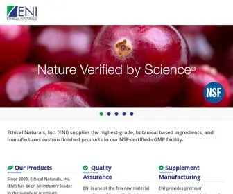 Ethicalnaturals.com((ENI)) Screenshot