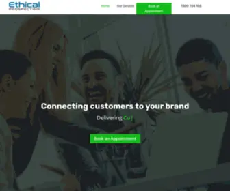 Ethicalprospecting.com.au(Connecting customers to your brand) Screenshot