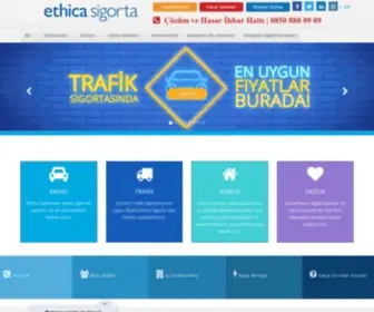 Ethicasigorta.com(Sigortacılık bizim işimiz) Screenshot