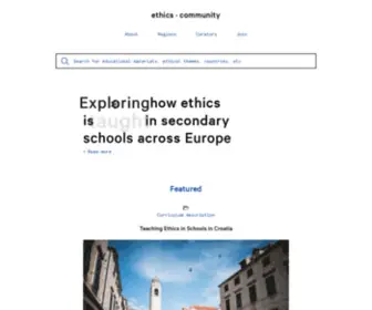 Ethics.community(Exploring how ethics) Screenshot