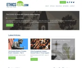 Ethicsdaily.com(Educate, Engage, Empower) Screenshot