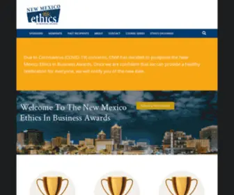 Ethicsinbusinessnm.com(New Mexico Ethics in Business Awards) Screenshot