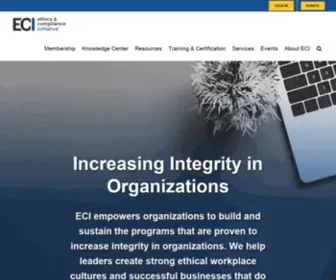 Ethics.org(ECI empowers organizations to build and sustain High Quality E&C Programs (HQPs)) Screenshot