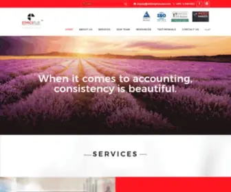 Ethicsplusuae.com(Chartered Accountants in Dubai) Screenshot