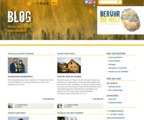 Ethikbank-Blog.de(EthikBank Blog) Screenshot
